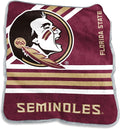 Logo Brands NCAA Raschel Throw Blanket – 50 x 60 Soft Fleece Blanket, Officially Licensed Collegiate Design, Cozy Throw for Tailgating, Game Day, & Home Décor