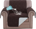 H.VERSAILTEX Chair Sofa Slipcover 100% Waterproof Couch Cover Furniture Protector Cover with Elastic Straps for Pets Kids Children Dog Cat(Chair, Brown)