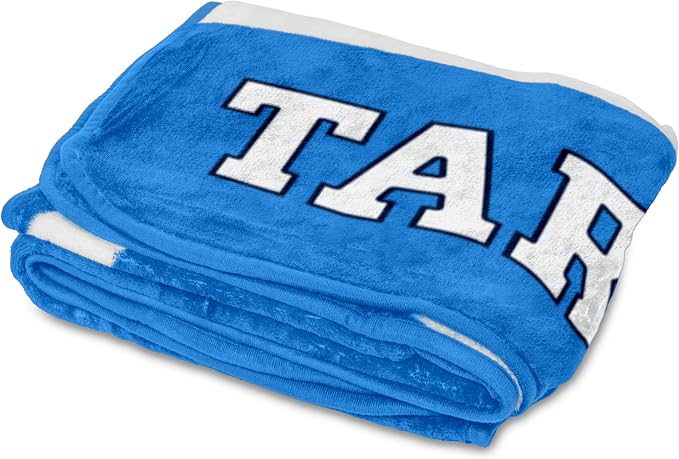 Logo Brands NCAA Raschel Throw Blanket – 50 x 60 Soft Fleece Blanket, Officially Licensed Collegiate Design, Cozy Throw for Tailgating, Game Day, & Home Décor