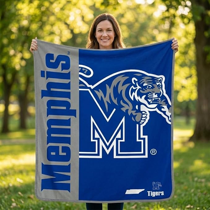 Proformance Home NCAA Memphis Tigers Endzone Ultra Soft Tailgate Throw