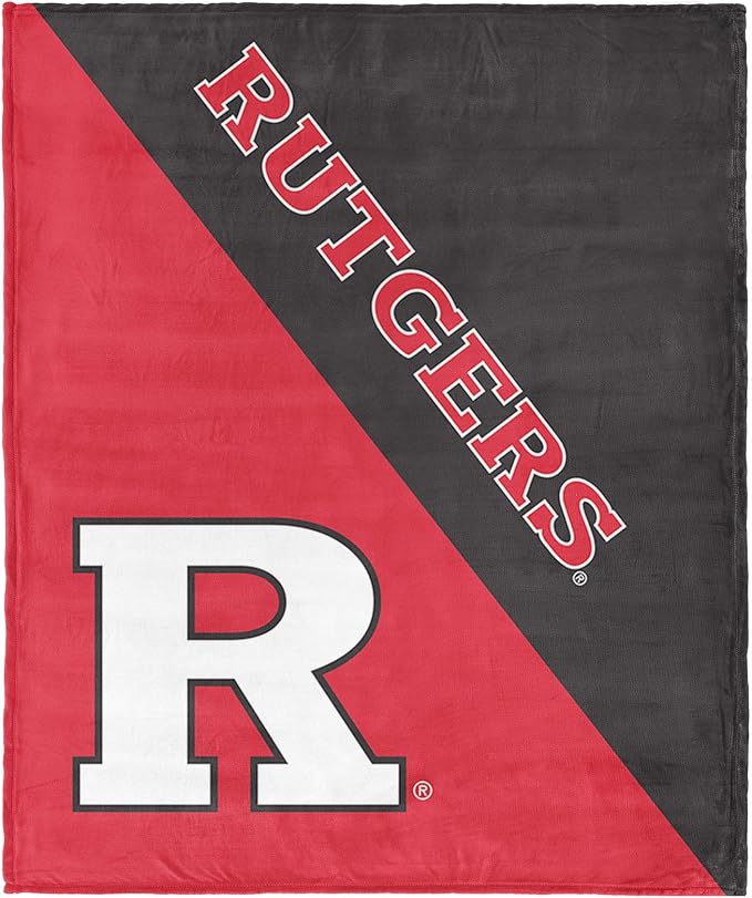 Northwest NCAA Silk Touch Throw Blanket, Ultra Soft Plush Polyester, Lightweight Warm Decorative Fan Gift, 46 x 60 in