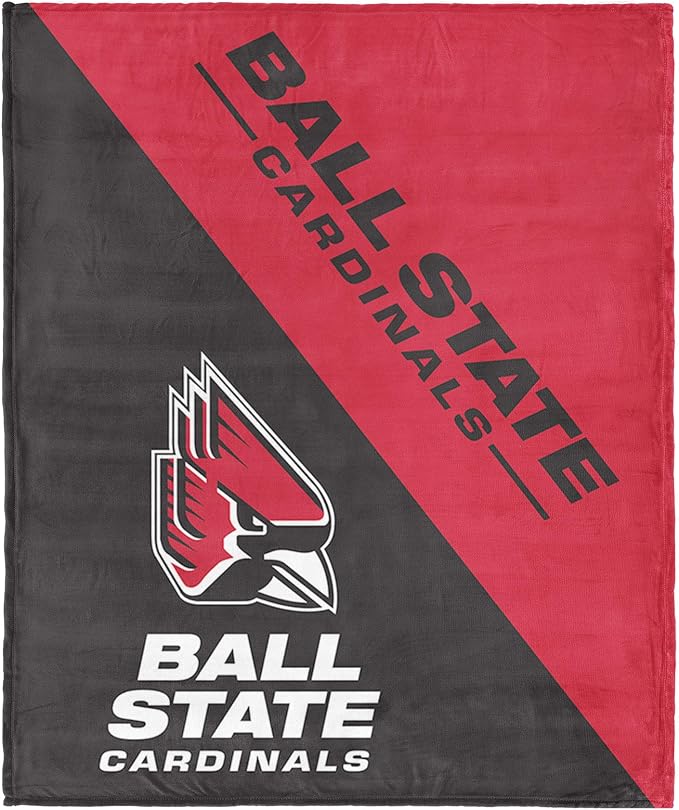 Northwest NCAA Silk Touch Throw Blanket, Ultra Soft Plush Polyester, Lightweight Warm Decorative Fan Gift, 46 x 60 in