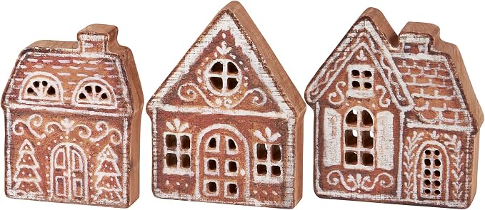 Primitives by Kathy Gingerbread Village Chunky Sitter Set