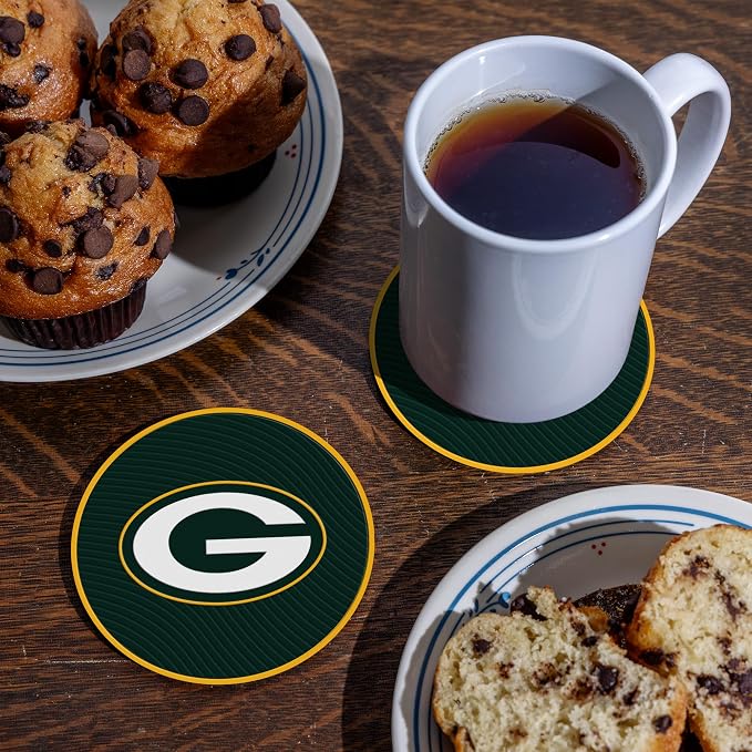 Rico Industries NFL Football Classic Favorites: PVC Coaster Set (4-Pack)