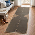 EDIMENS 2x6 Runner Rug Easy Jute Washable Kitchen Indoor Outdoor Non Slip | Rugs for Kitchen Floor Runner Rug for Laundry Balcony Low Pile Rugs Rainbow Carpet for Hallway Runner 6ft Entry