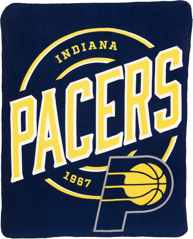 Northwest NBA Indiana Pacers Unisex-Adult Fleece Throw Blanket, 50" x 60", Campaign