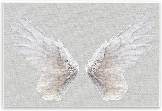 The Stupell Home Decor Collection Grey Wings Wall Plaque, 13 x 19, Multi-Color | Stupell Industries · By Lil' Rue · Ready to hang · Clean · modern wall decor · Made in USA