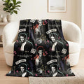 Twilight The Saga Throw Blanket, Super Soft Cozy Plush Bedding, 60" x 46", Team Jacob Team Edward (Officially Licensed Product) by Franco Collectibles