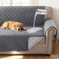 H.VERSAILTEX 100% Waterproof Couch Covers for 3 Cushion Couch Triple Non-Slip Sofa Cover with Storage Pocket Washable Couch Protector for Dogs(Sofa, Grey)