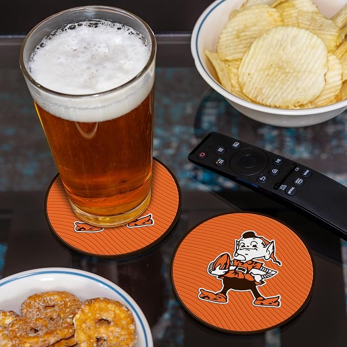 Rico Industries NFL Football Classic Favorites: PVC Coaster Set (4-Pack)