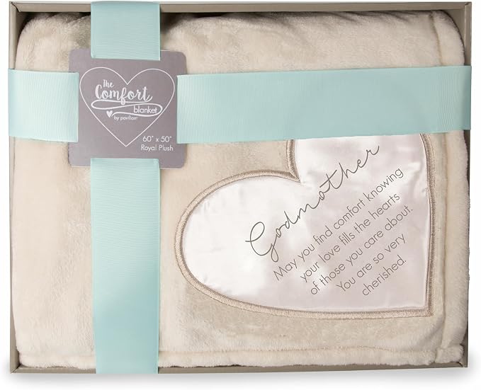 Pavilion Gift Company - Godmother Gift Soft Royal Plush Blanket 50x60 Inch