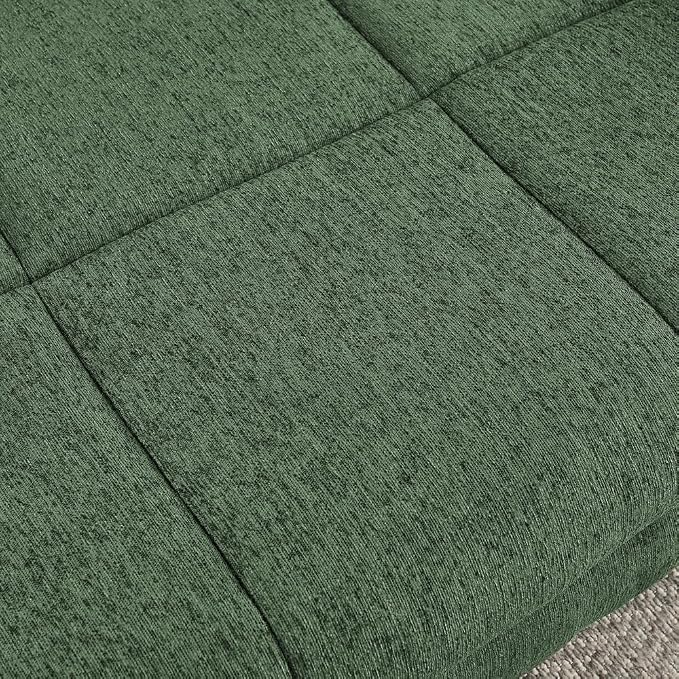 Elevated Dog Couch Bed, 51" Sofa for Dogs with Backrest and Armrest, Durable Pet Sofa with Soft Foam Cushion, Dog Couch Bed with Legs for Medium and Large Dogs, Emerald Green