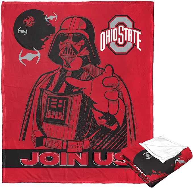 Northwest NCAA Unisex-Adult Silk Touch Throw Blanket