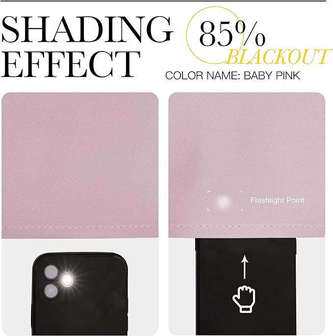 NICETOWN Blackout Draperies Curtains for Girls Room, Nursery Essential Thermal Insulated Grommet Top Blackout Panels (Baby Pink=Lavender Pink, 1 Pair, 42 x 54 Inch)