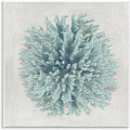 Coral Ball Blue Sea Beach, 12 x 12 Inch Mounted Print on Wall Plaque | Stupell Industries | 12 x 12 Inches, Easy to Hang and Sturdy, Made in USA, by Caroline Kelly