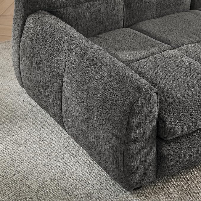 Dog Couch Bed, 51" Sofa for Dogs with Backrest and Armrest, Durable Pet Sofa with Soft Foam Cushion, Elevated Dog Couch Bed with Legs for Medium and Large Dogs, Stone Grey
