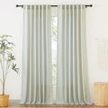 RYB HOME Linen Sheer Curtains 95 inches Long, Airy Breathable Absorbent by RYBHOME