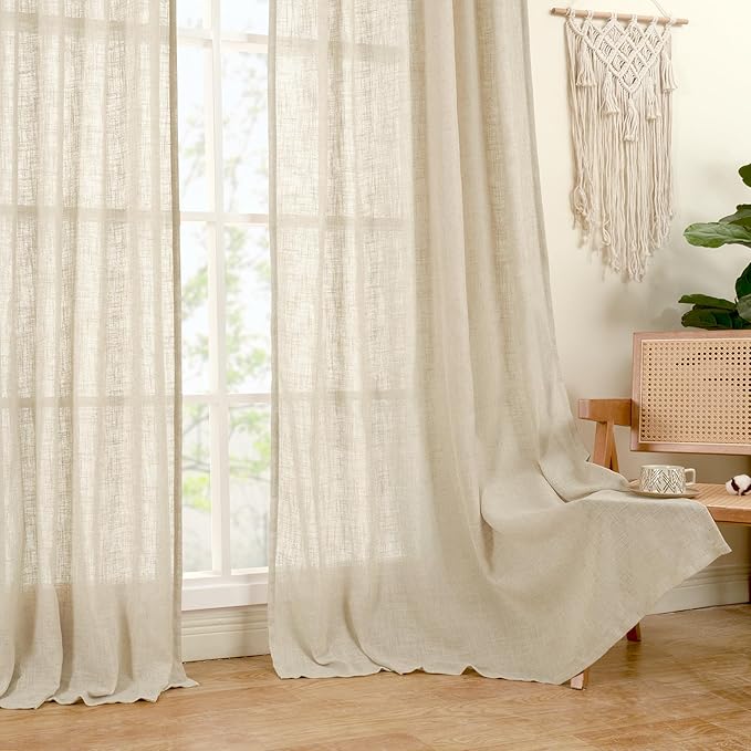 LAMIT Linen Curtains 72 inches Long - Image 9