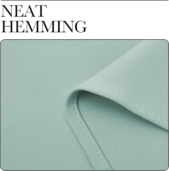 NICETOWN Blackout Curtains for Living Curtains, Aqua Blue, 2 Panels, 42 by 72, Room Darkening Window Curtain Panels, Easy-Care Solid Thermal Insulated Draperies/Drapes for Daughter Room