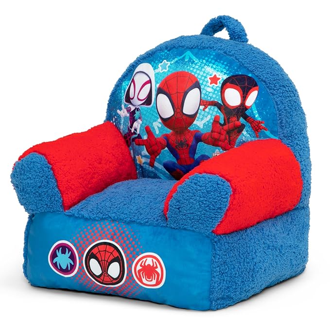 Delta Children - Spidey and His Amazing Friends Cozee Buddy Kids Chair, Blue