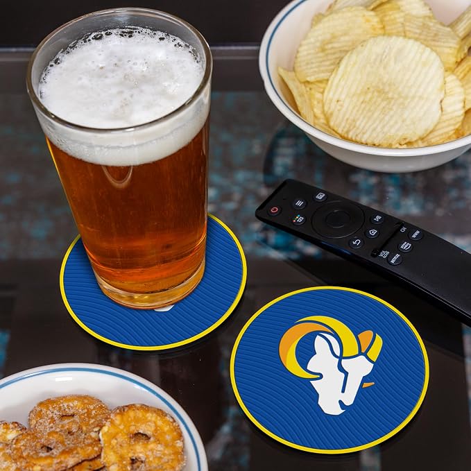 Rico Industries NFL Football Classic Favorites: PVC Coaster Set (4-Pack)