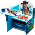 Delta Children Chair Desk with Storage Bin, Toy Story 4 | Kids Chair Desk Includes Fabric Storage Bin and Cup Holder, Low to the Ground for Easy Access, Ideal for Toddlers/Kids Age 3+