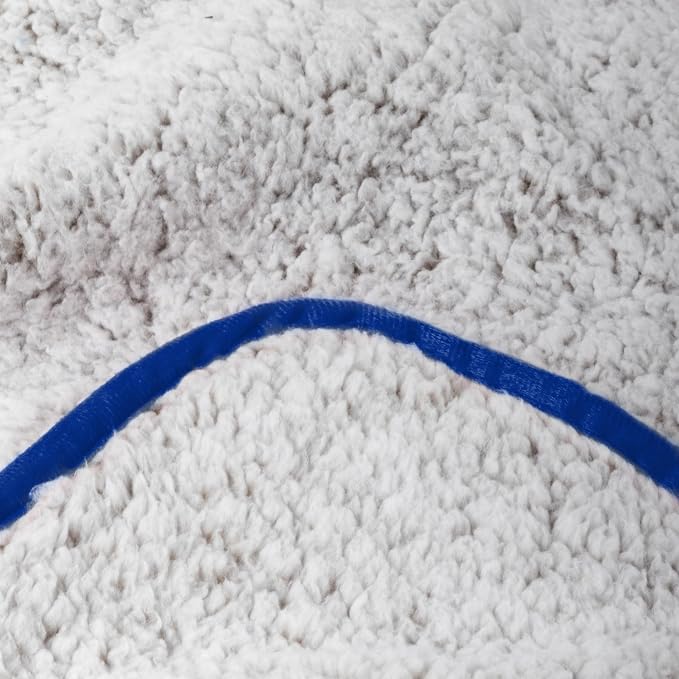 Logo Brands NCAA Frosty Fleece Blanket (50" x 60") – Soft & Warm Sherpa Material with Team Logo, Team Color Trim, Great Gift for Alumni & Students