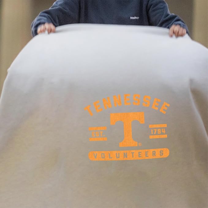 Logo Brands NCAA Sweatshirt Blanket - Officially Licensed Soft Throw Blanket for Fans, Cozy Game Day Blanket, Vintage-Style, Great Gift for Students & Alumni