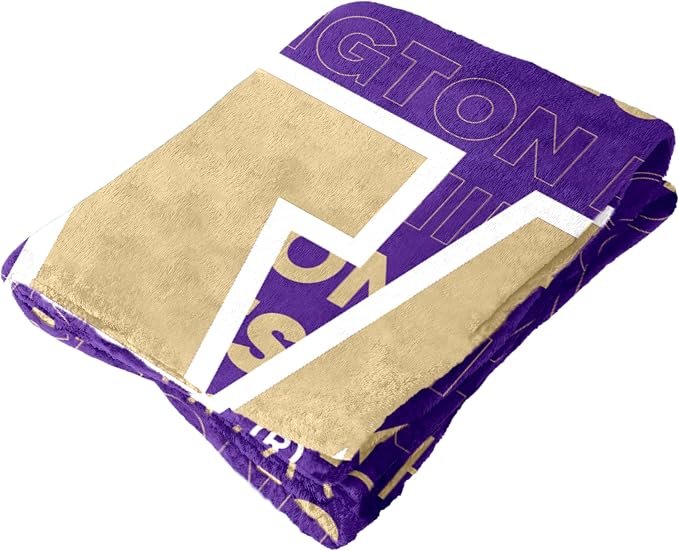 Logo Brands NCAA Classic Fleece Throw Blanket -50” x 60” Ultra-Soft Game Day Blanket with Bold Team Colors & Logo – Cozy College Team Bedding for Fans & Alumni