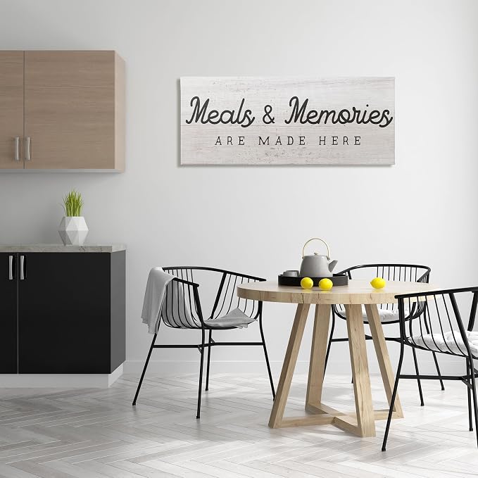 Rustic Kitchen Meals, 20 x 48 Inch Canvas Wall Art | Stupell Industries · By Lil' Rue · Ready to hang · Cozy country charm for kitchen or dining room · Made in USA