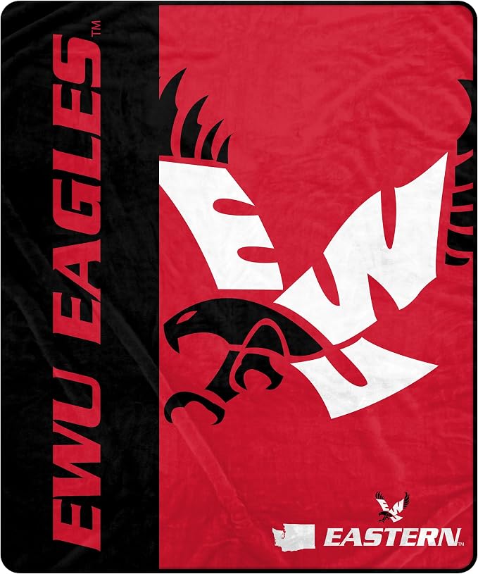 Proformance Home NCAA Eastern Washington Eagles Endzone Ultra Soft Tailgate Throw