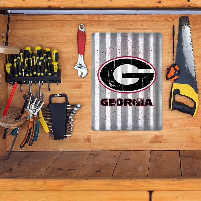 Rico Industries NCAA 12" X 16" Tin Metal Roof Sign