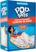 Pop-Tarts™ Cozy Concepts Co. Throw Blanket by Relatable, Looks Like a Giant Strawberry Pop-Tart® to Wrap Yourself Up, Perfect Gag Gift or Teen Girl Room Decor, 60” Cozy Soft Blanket