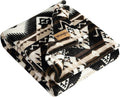 Wrangler - Sherpa Throw Blanket for Couch 50x60, Ultra Soft Plush Fleece Blanket, Americana Decor, Lightweight Warm Cozy Throw, Perfect for Sofa, Bed, Living Room (Jesse Brown)