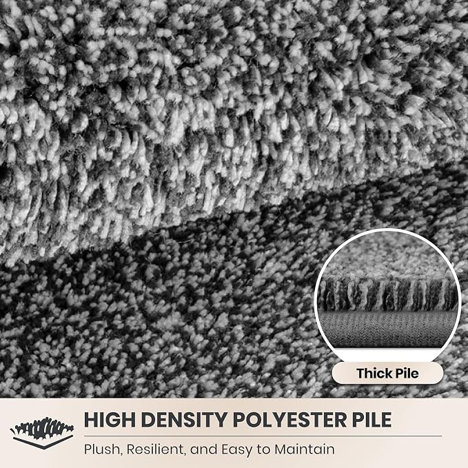 PURRUGS Dirt Trapping Door Mat 24" x 84", Non-Slip Machine Washable Entryway Rug, Dog Doormat, Indoor Front Door Mat, Super Absorbent Entry Rug for Muddy Shoes & Paws, Light Grey-Dark Grey