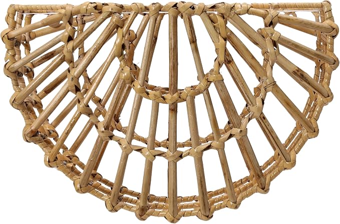 Main + Mesa Woven Cane Wall Pocket, Natural