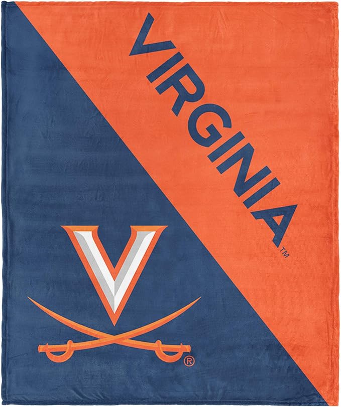 Northwest NCAA Silk Touch Throw Blanket, Ultra Soft Plush Polyester, Lightweight Warm Decorative Fan Gift, 46 x 60 in