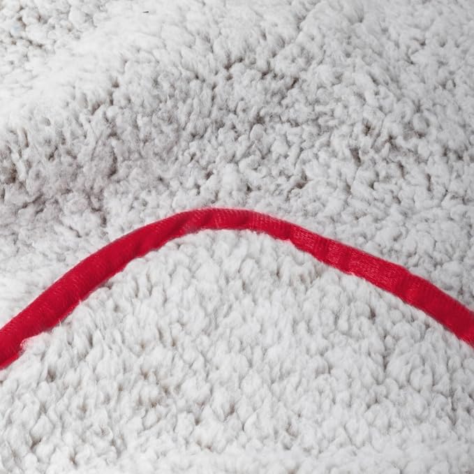 Logo Brands NCAA Frosty Fleece Blanket (50" x 60") – Soft & Warm Sherpa Material with Team Logo, Team Color Trim, Great Gift for Alumni & Students
