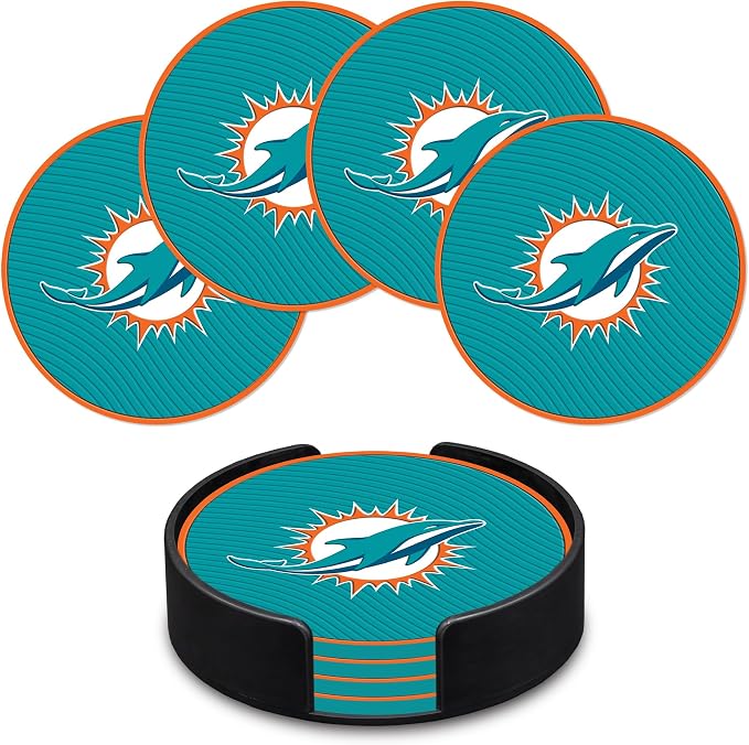 Rico Industries NFL Football Classic Favorites: PVC Coaster Set (4-Pack)