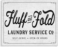 Stupell Industries Laundry Room Vintage Sign, 36 x 48 Inch Canvas Wall Art