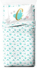 Jay Franco Kids Sheet Set with Fitted, Flat Sheets & Pillow Cover - Ultra-Soft Bedding with Pillowcase for Room Decor, Blue - Princess Cinderella, 3 Piece Twin
