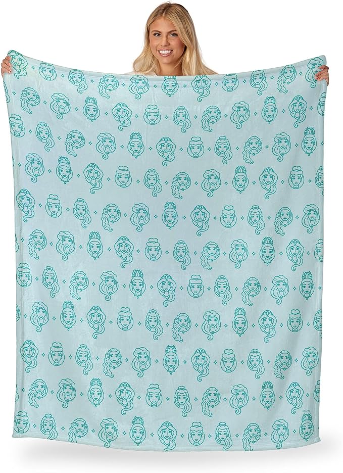 Northwest Disney Princess Silk Touch Throw Blanket, 50" x 60", Princess Entourage