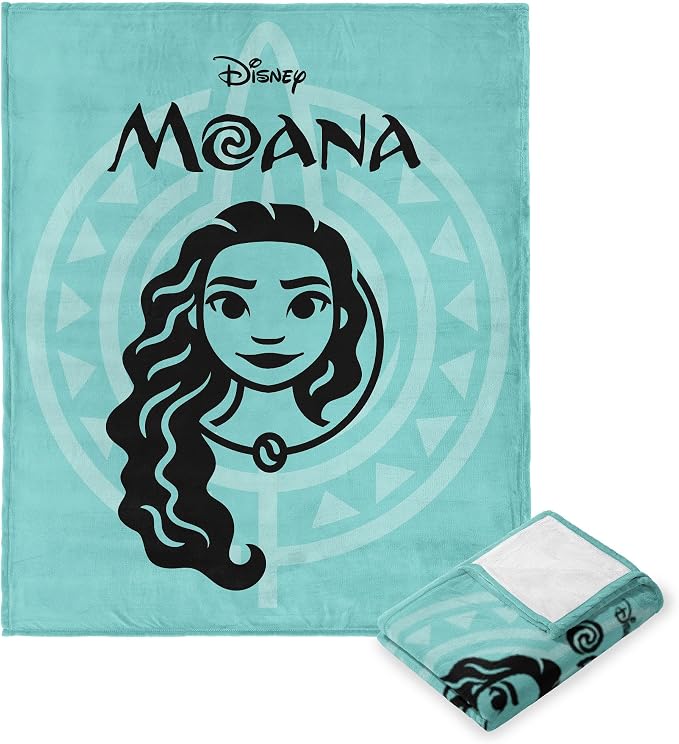 Northwest Disney Princess Silk Touch Throw Blanket, 50" x 60", Iconic Moana