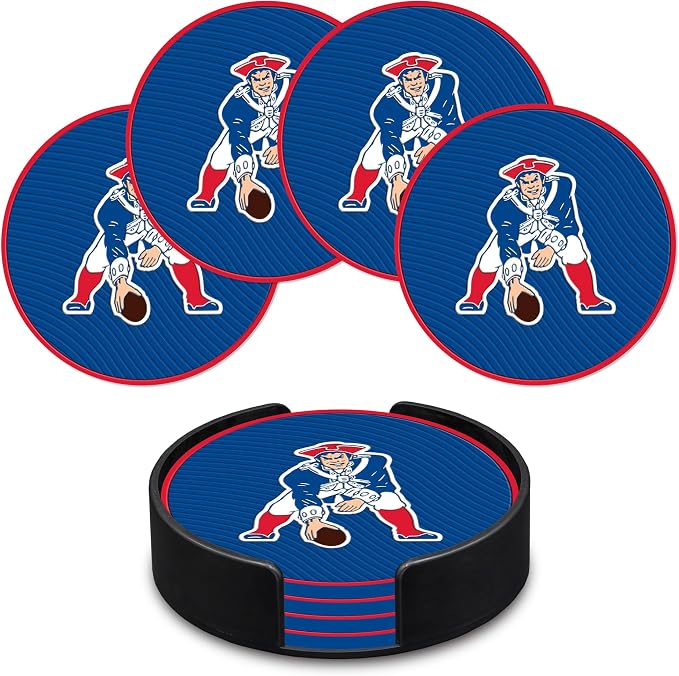 Rico Industries NFL Football Classic Favorites: PVC Coaster Set (4-Pack)