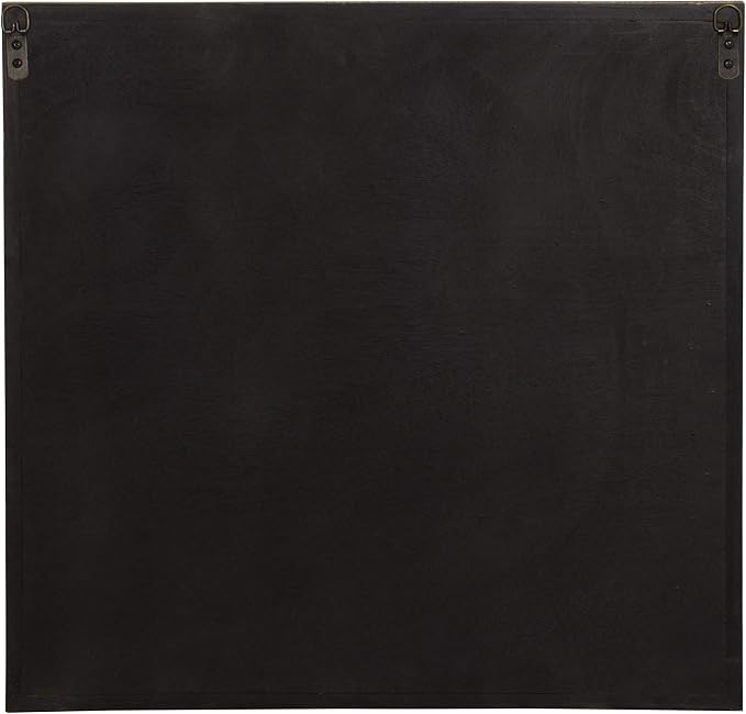 Kate and Laurel Ballez Shiplap Wood Plank Art, Black, White and Rustic Brown