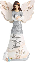 Pavilion Gift Company - Elements 82313 Friends are a Blessing Collectible Figurine, Angel Holding Bunny, 6-Inch
