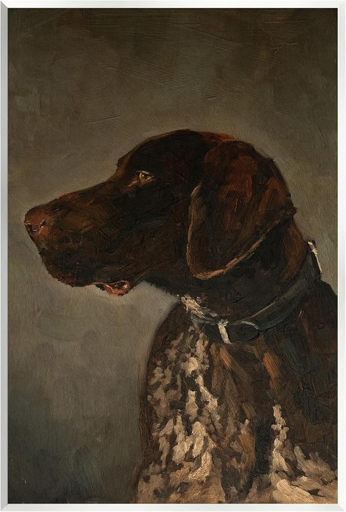 Traditional Pointer Dog, 10 x 15 Inch Mounted Print on Wall Plaque | Stupell Industries · By Marian Parsons · Ready to hang · Rustic cabin and lodge charm · Made in USA