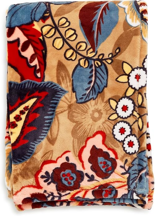 Vera Bradley Women's Fleece Throw Blanket – Soft Plush Blanket for Couch, Bedroom & Home Décor