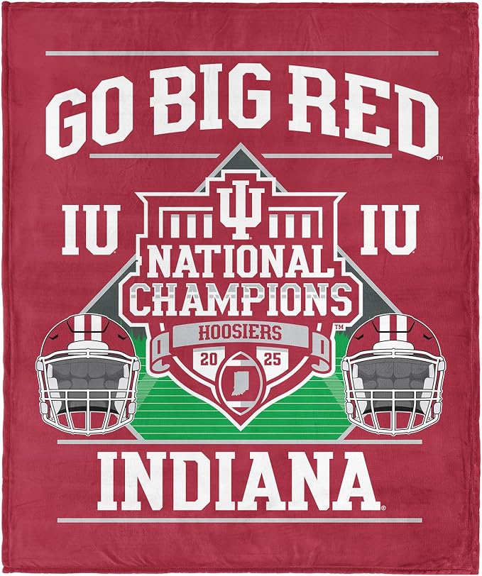 Northwest NCAA Silk Touch Throw Blanket, Ultra Soft Plush Polyester, Lightweight Warm Decorative Fan Gift, 46 x 60 in
