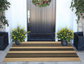 Khaki Black Outdoor Rug 2'x4.3',Striped Front Porch Rug Machine Washable Front Door Mat Entryway Throw Rug for Front Porch Indoor Outdoor Doormat